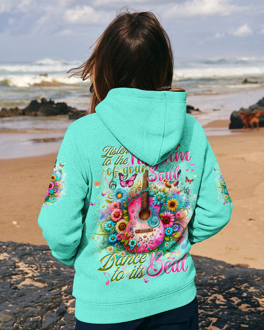 LISTEN TO THE RHYTHM OF YOUR SOUL GUITAR ALL OVER PRINT - TYTD2604244
