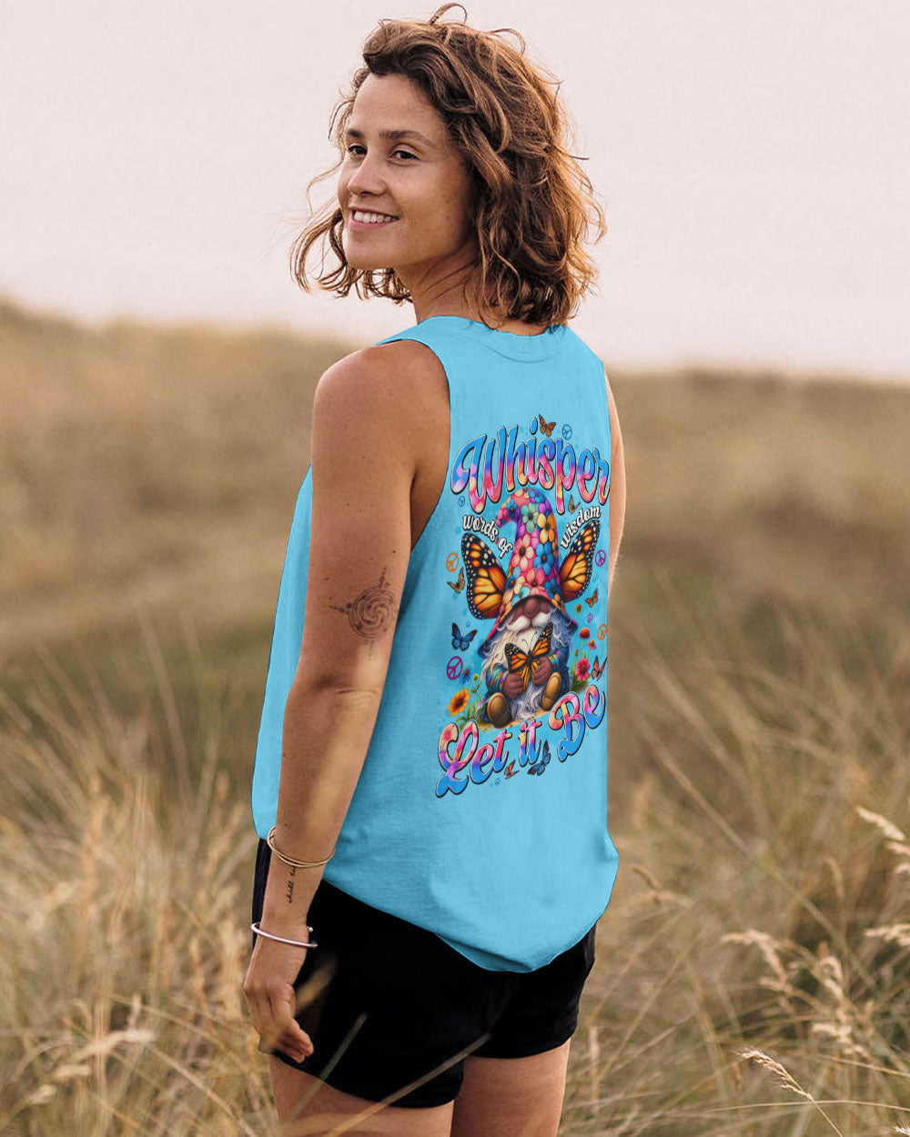 WHISPER WORDS OF WISDOM LET IT BE GNOME BUTTERFLY ALL OVER PRINT - TYTD2606251