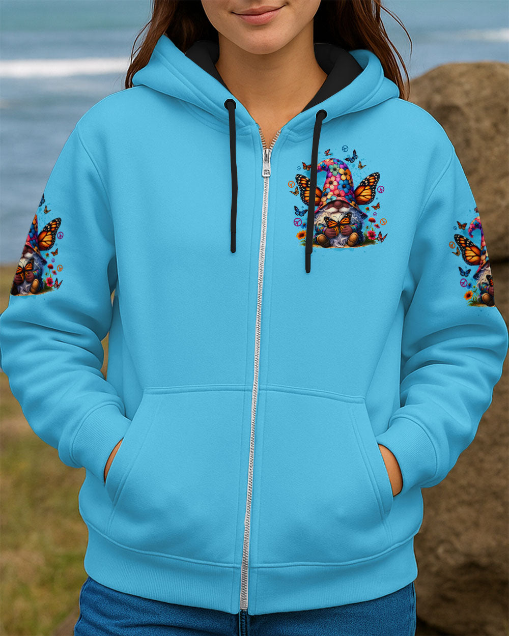 WHISPER WORDS OF WISDOM LET IT BE GNOME BUTTERFLY ALL OVER PRINT - TYTD2606251