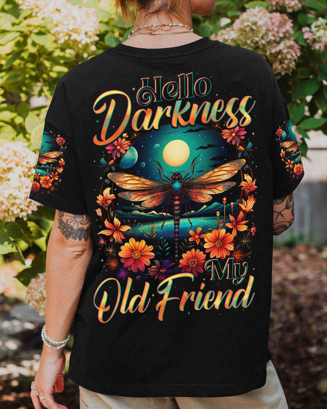 HELLO DARKNESS MY OLD FRIEND DRAGONFLY ALL OVER PRINT - TYTD2609252