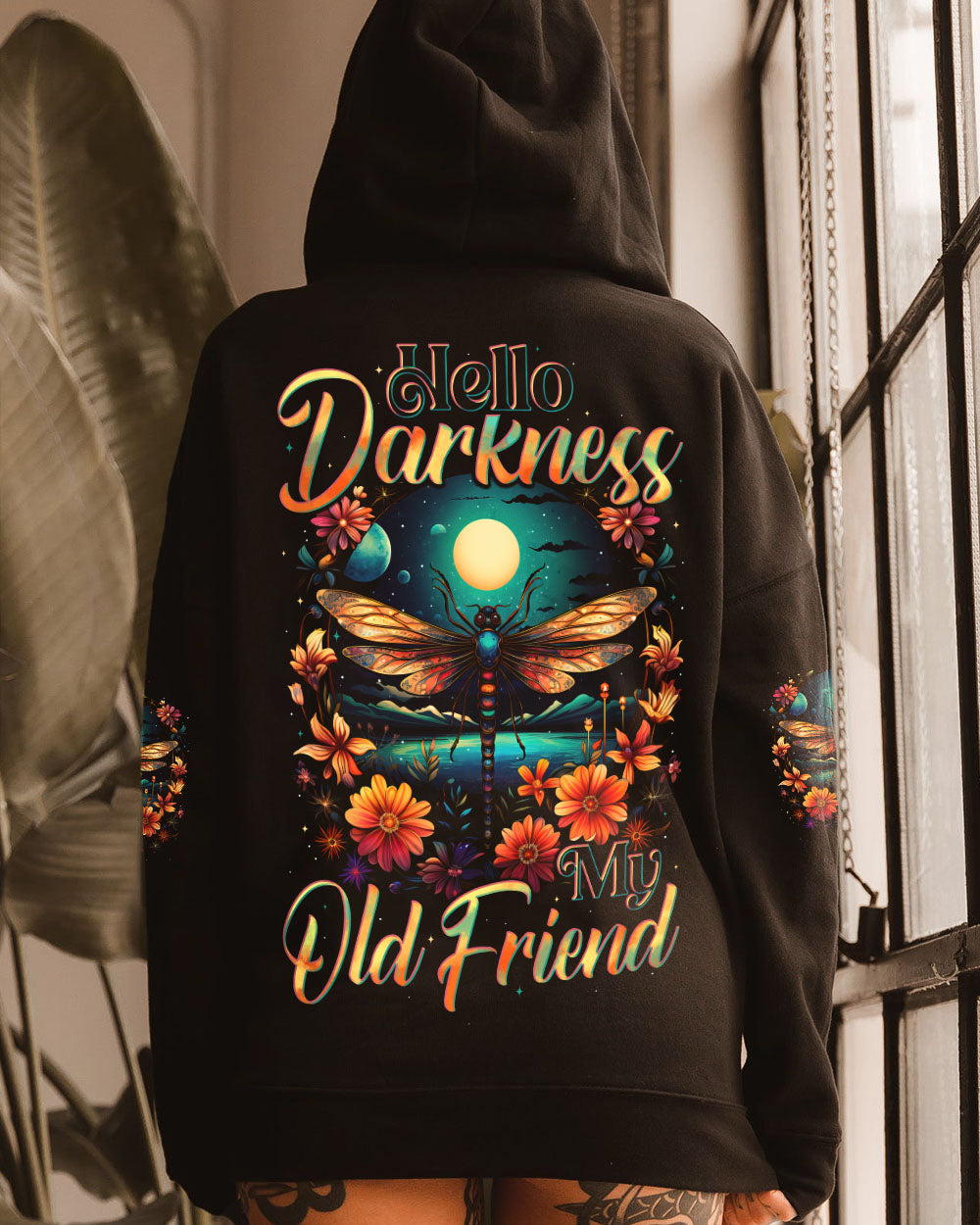 HELLO DARKNESS MY OLD FRIEND DRAGONFLY ALL OVER PRINT - TYTD2609252
