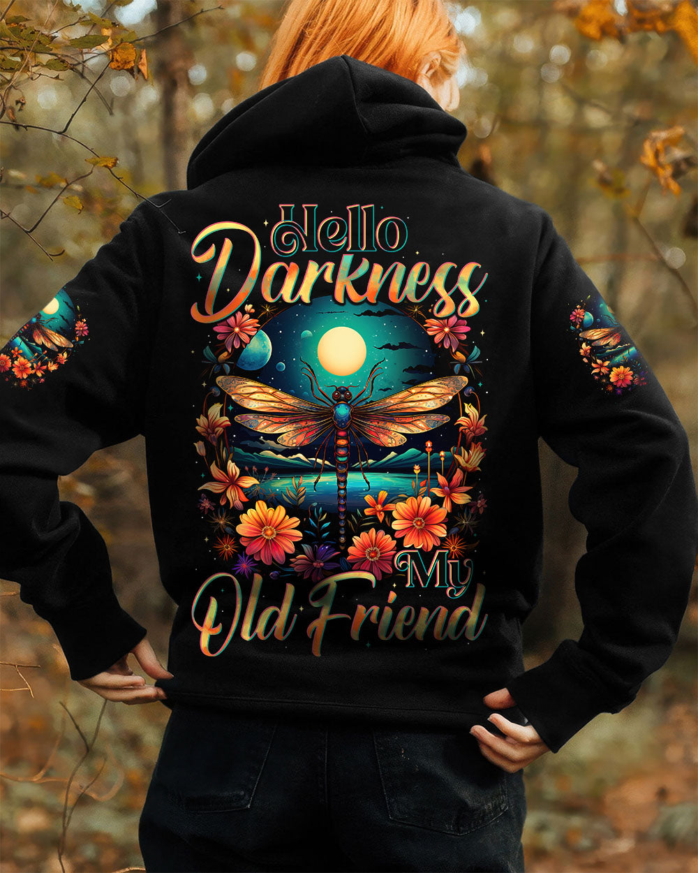 HELLO DARKNESS MY OLD FRIEND DRAGONFLY ALL OVER PRINT - TYTD2609252
