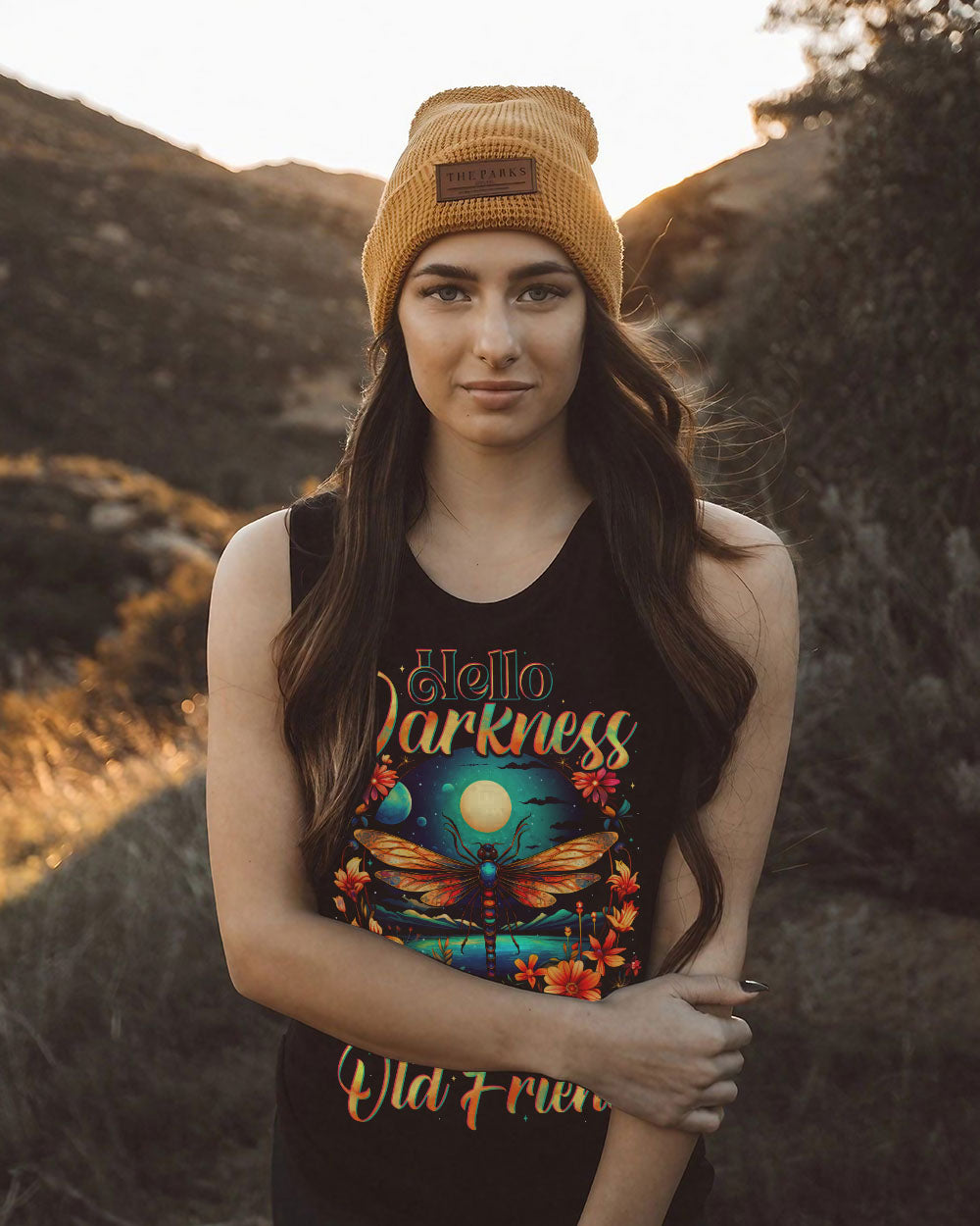 HELLO DARKNESS MY OLD FRIEND DRAGONFLY ALL OVER PRINT - TYTD2609252