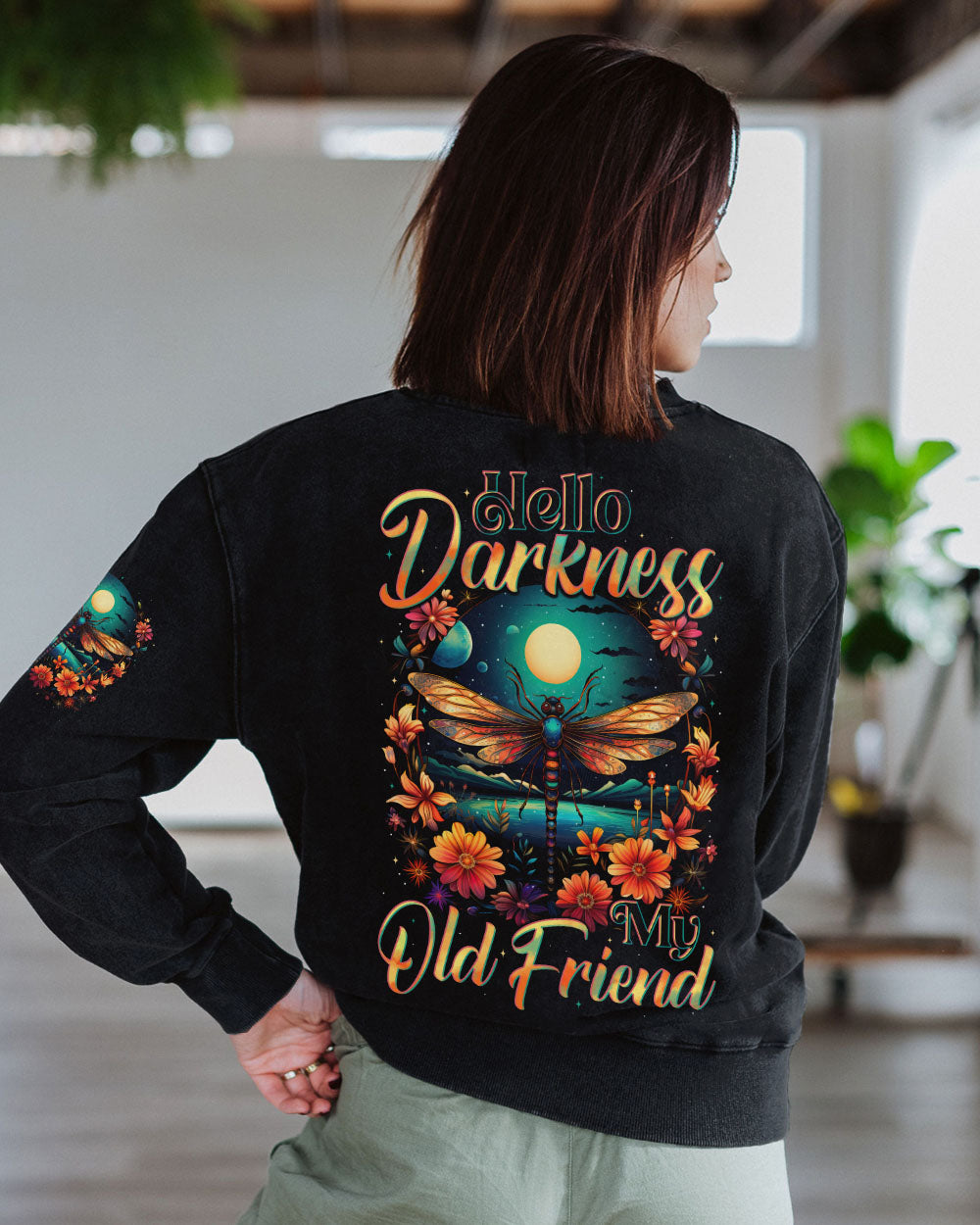 HELLO DARKNESS MY OLD FRIEND DRAGONFLY ALL OVER PRINT - TYTD2609252