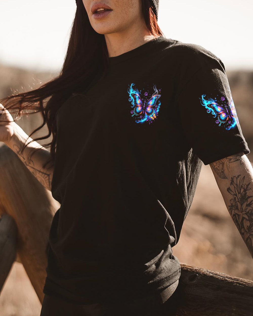 JUST BELIEVE BUTTERFLY ALL OVER PRINT - TYTD2610242