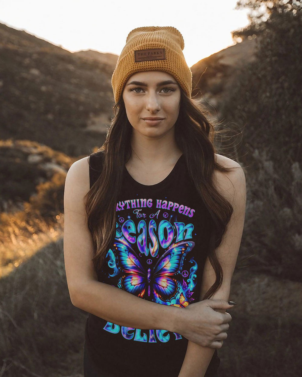 JUST BELIEVE BUTTERFLY ALL OVER PRINT - TYTD2610242