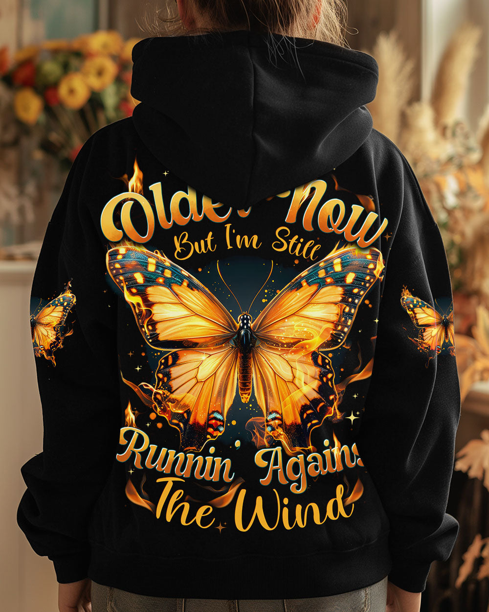 RUNNING AGAINST THE WIND BUTTERFLY ALL OVER PRINT - TYTD2611242