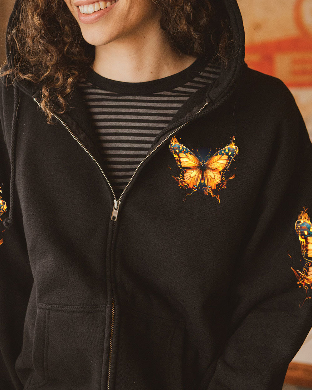 RUNNING AGAINST THE WIND BUTTERFLY ALL OVER PRINT - TYTD2611242