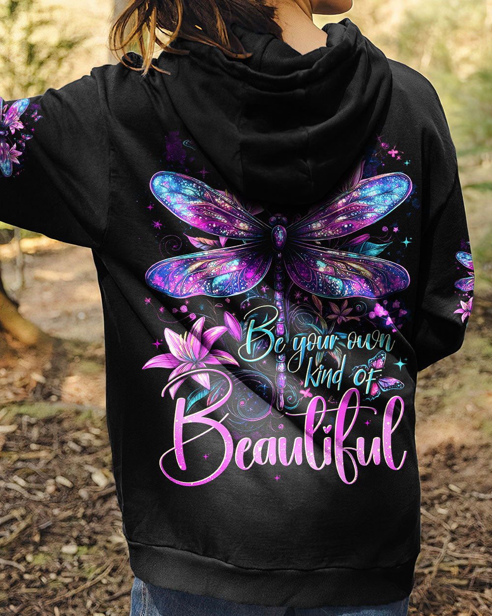 BE YOUR OWN KIND OF BEAUTIFUL DRAGONFLY ALL OVER PRINT - TYTD2702252
