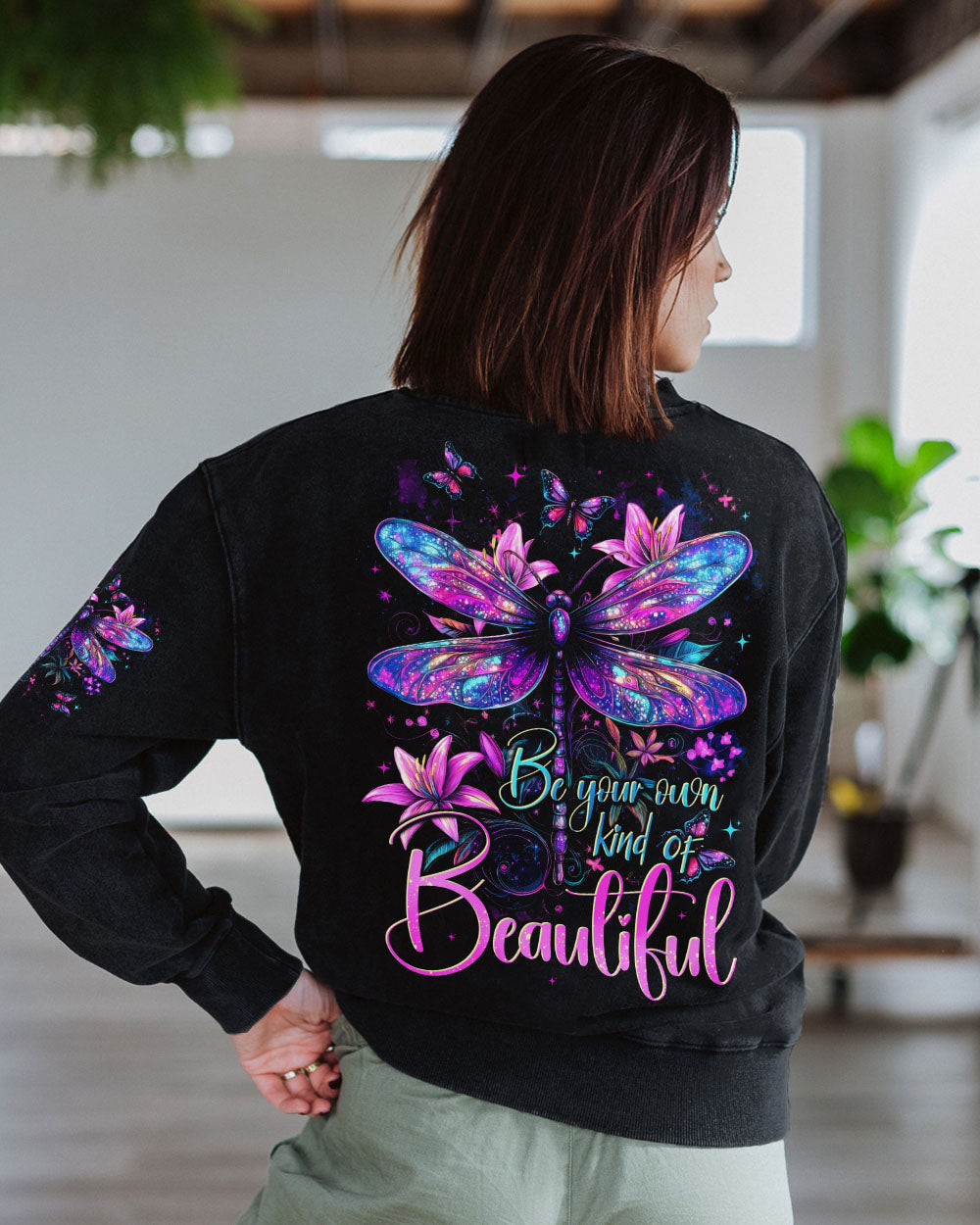 BE YOUR OWN KIND OF BEAUTIFUL DRAGONFLY ALL OVER PRINT - TYTD2702252