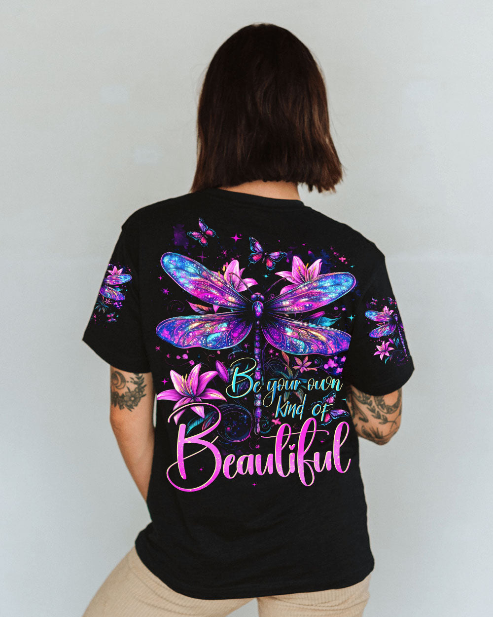 BE YOUR OWN KIND OF BEAUTIFUL DRAGONFLY ALL OVER PRINT - TYTD2702252