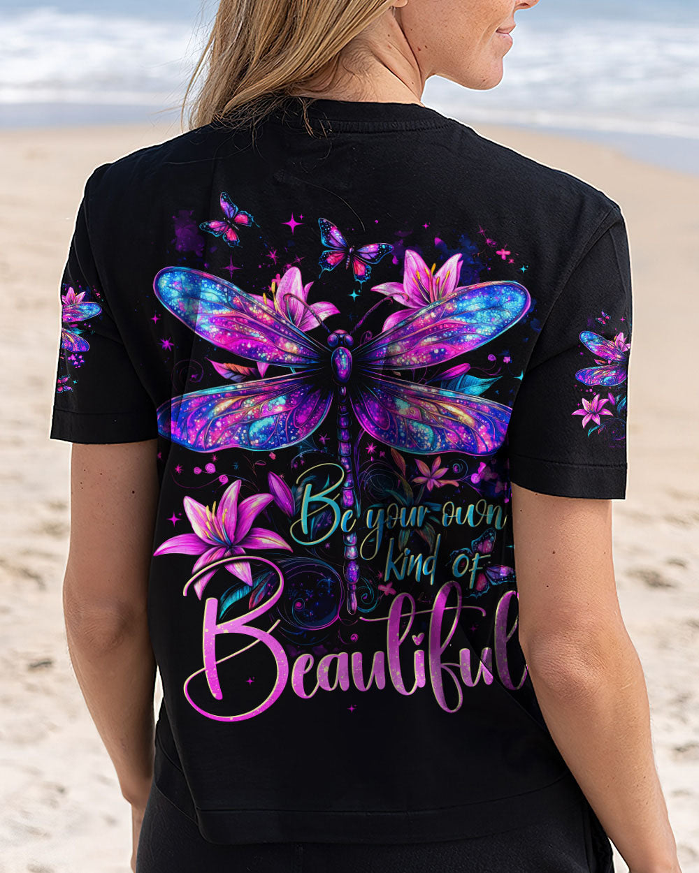 BE YOUR OWN KIND OF BEAUTIFUL DRAGONFLY ALL OVER PRINT - TYTD2702252