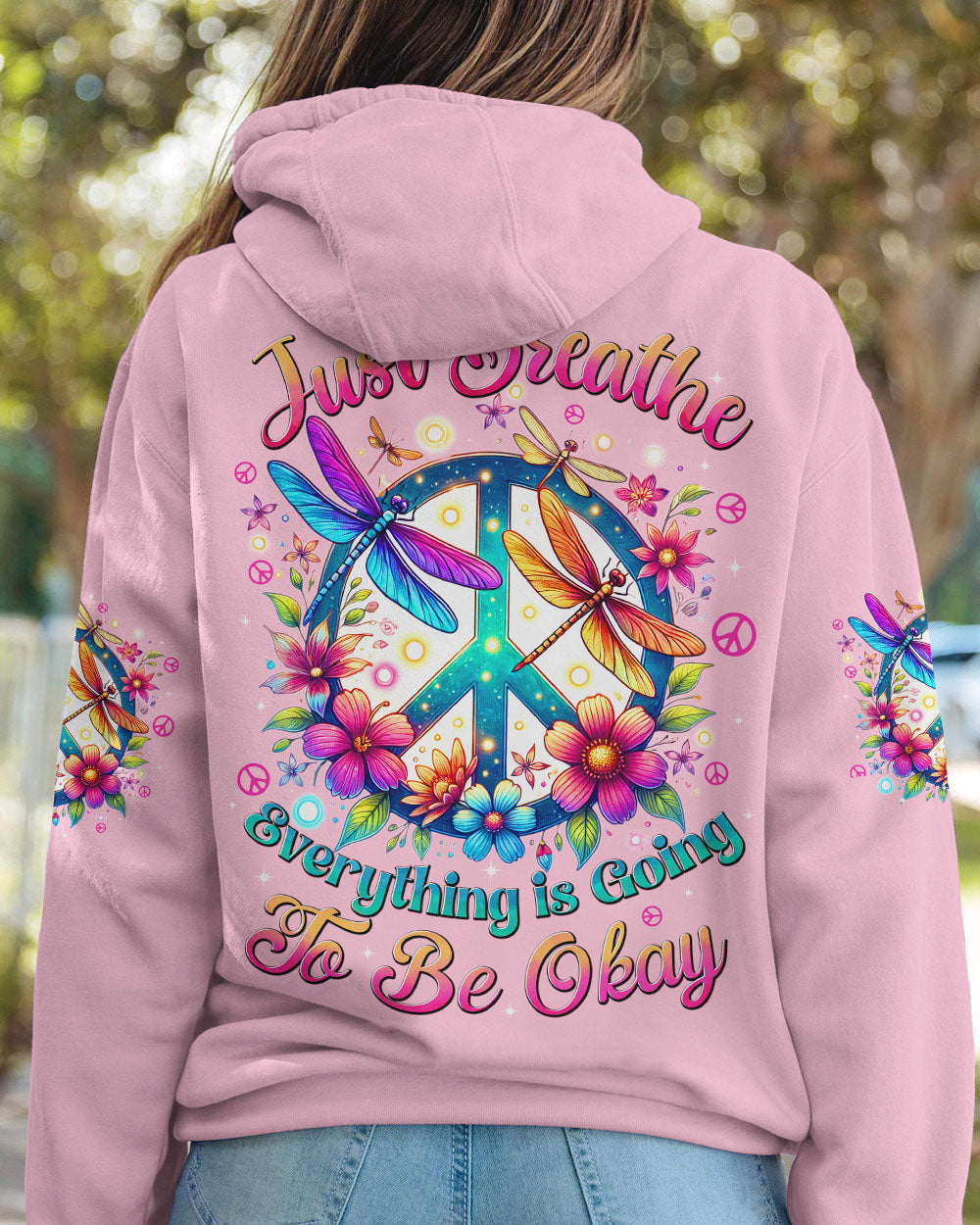 JUST BREATHE DRAGONFLIES ALL OVER PRINT - TYTD2703251