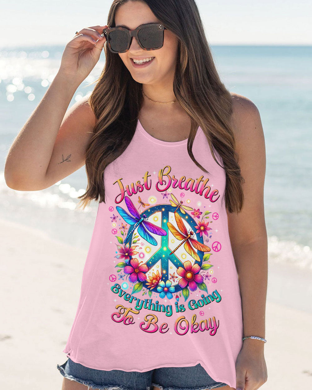 JUST BREATHE DRAGONFLIES ALL OVER PRINT - TYTD2703251