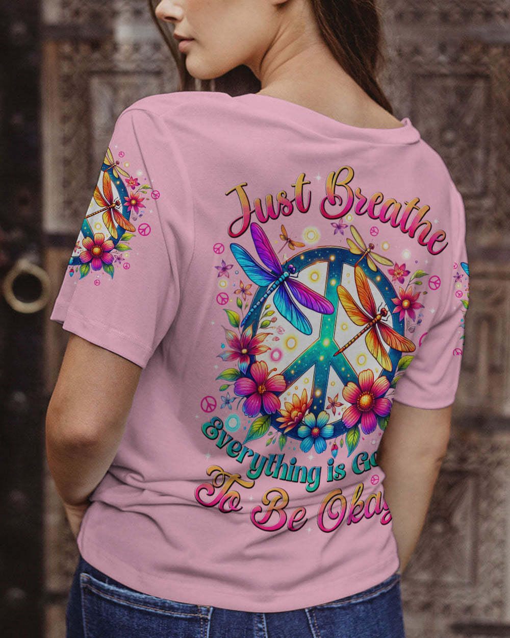 JUST BREATHE DRAGONFLIES ALL OVER PRINT - TYTD2703251