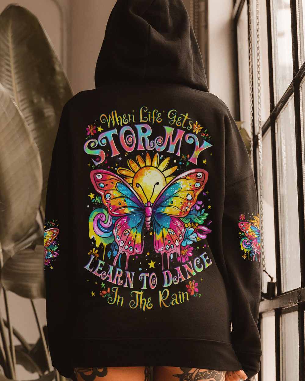 DANCE IN THE RAIN BUTTERFLY ALL OVER PRINT - TYTD2708242