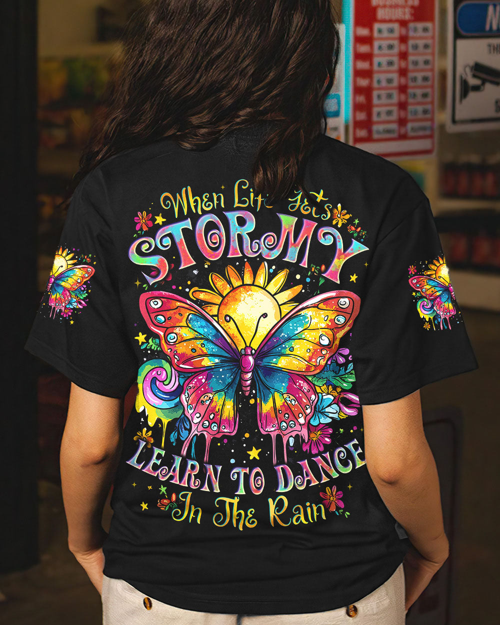 DANCE IN THE RAIN BUTTERFLY ALL OVER PRINT - TYTD2708242