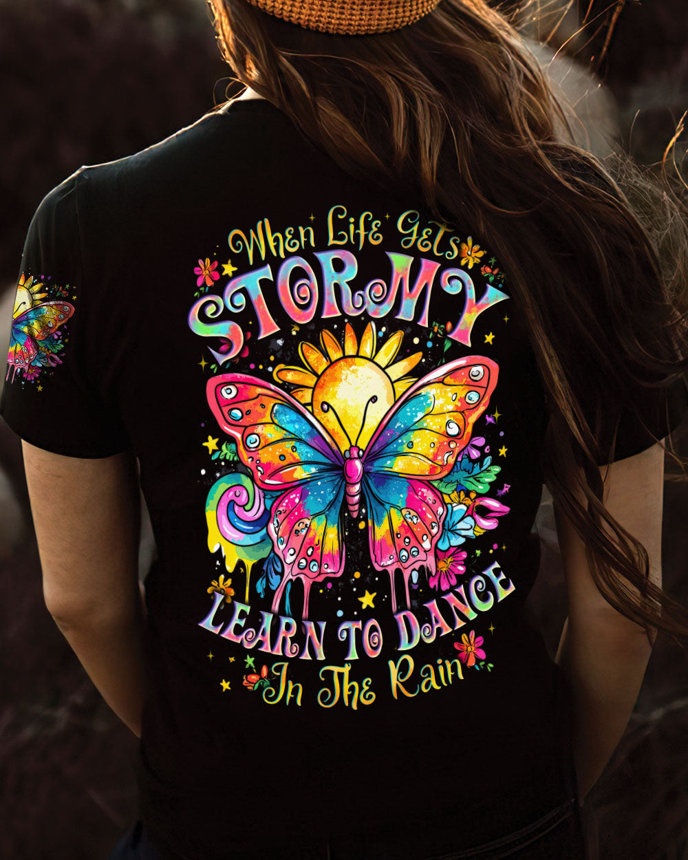 DANCE IN THE RAIN BUTTERFLY ALL OVER PRINT - TYTD2708242