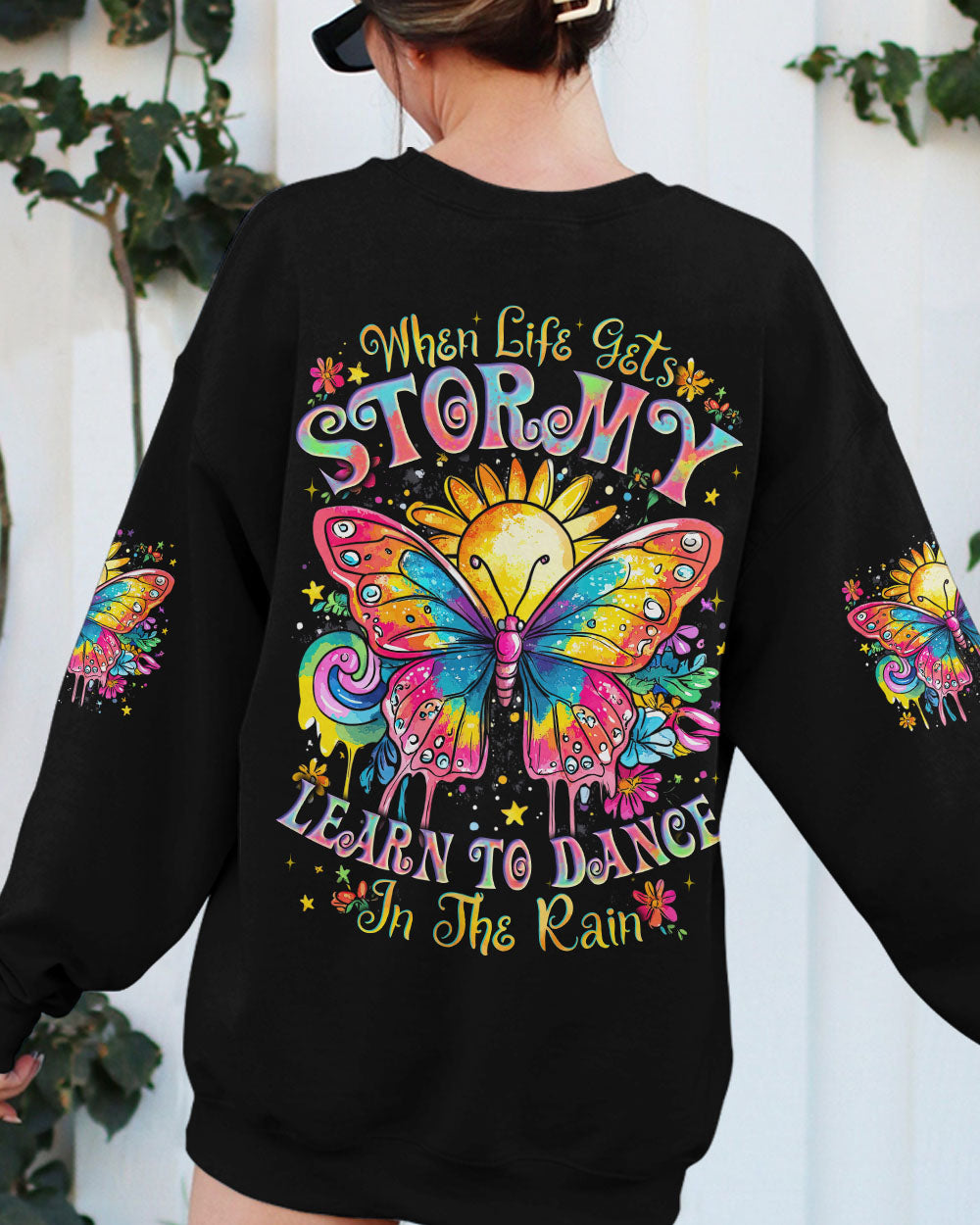 DANCE IN THE RAIN BUTTERFLY ALL OVER PRINT - TYTD2708242