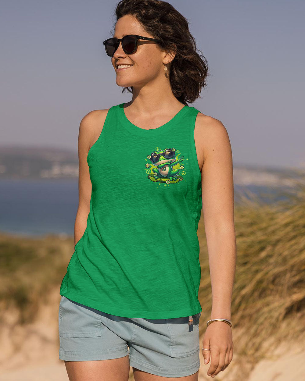 BE YOU THE WORLD WILL ADJUST FROG ALL OVER PRINT - TYTD2708253