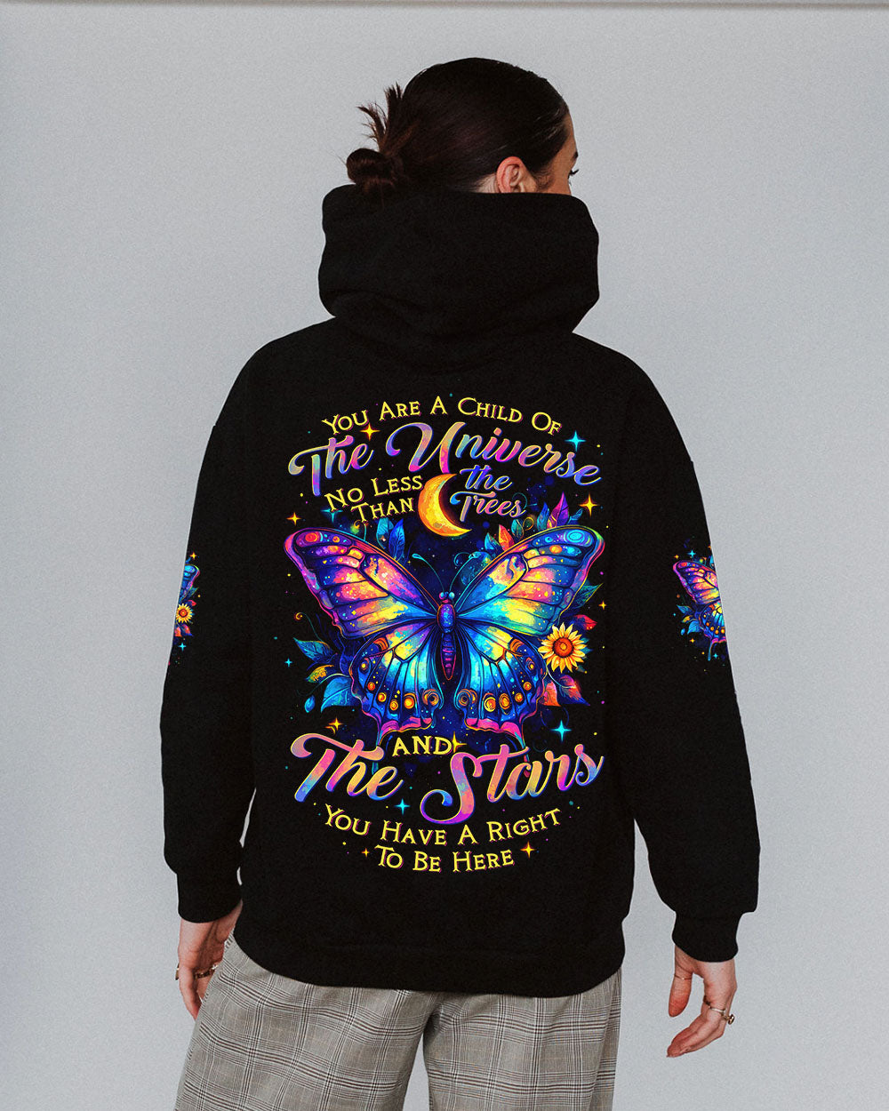 YOU ARE A CHILD OF THE UNIVERSE BUTTERFLY ALL OVER PRINT - TYTD2709242