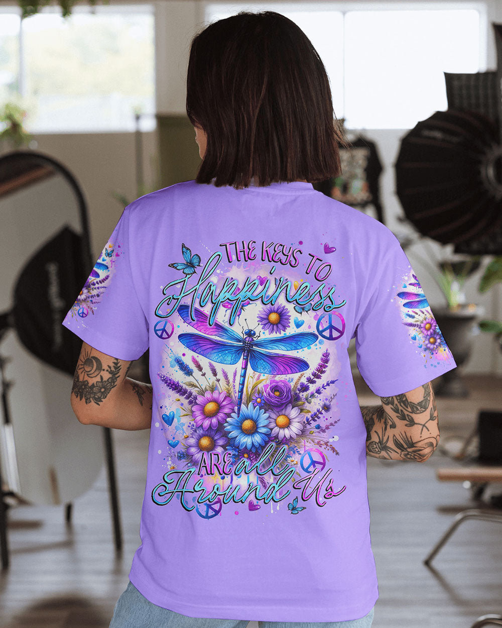 THE KEYS TO HAPPINESS ALL OVER PRINT - TYTD2712232