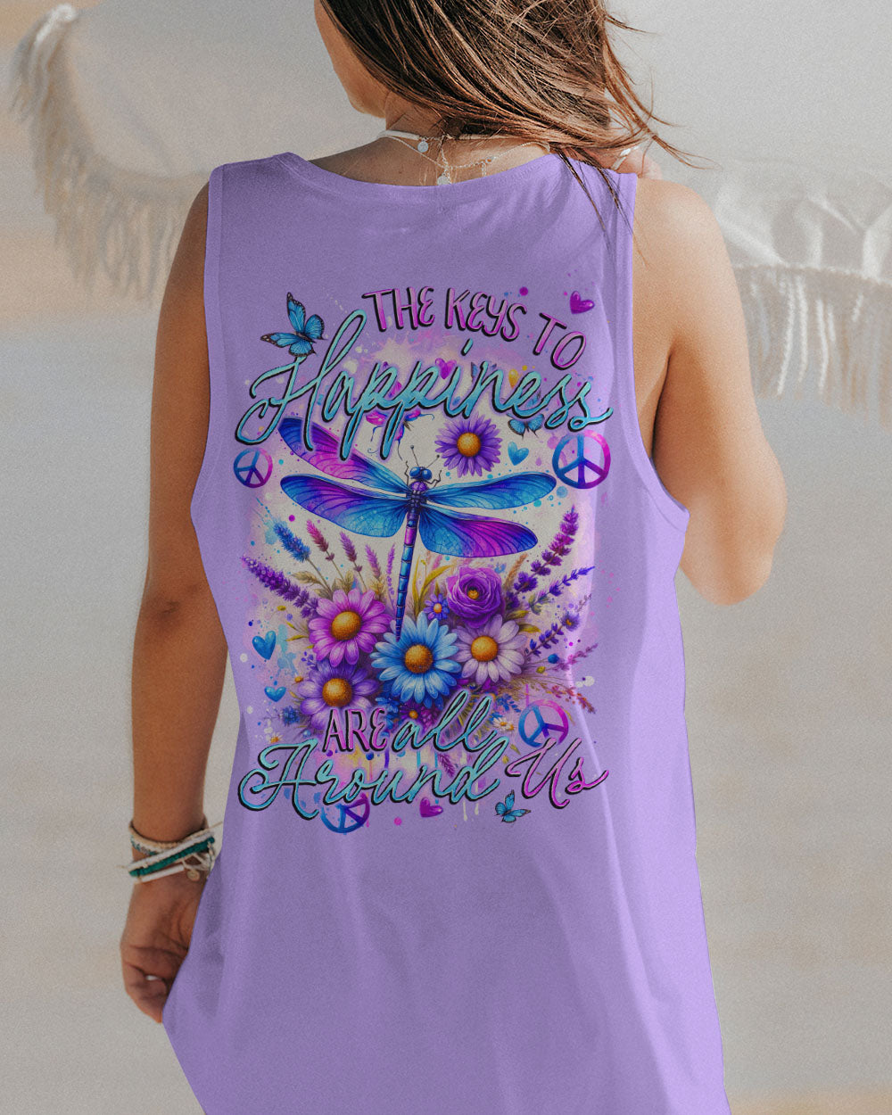 THE KEYS TO HAPPINESS ALL OVER PRINT - TYTD2712232