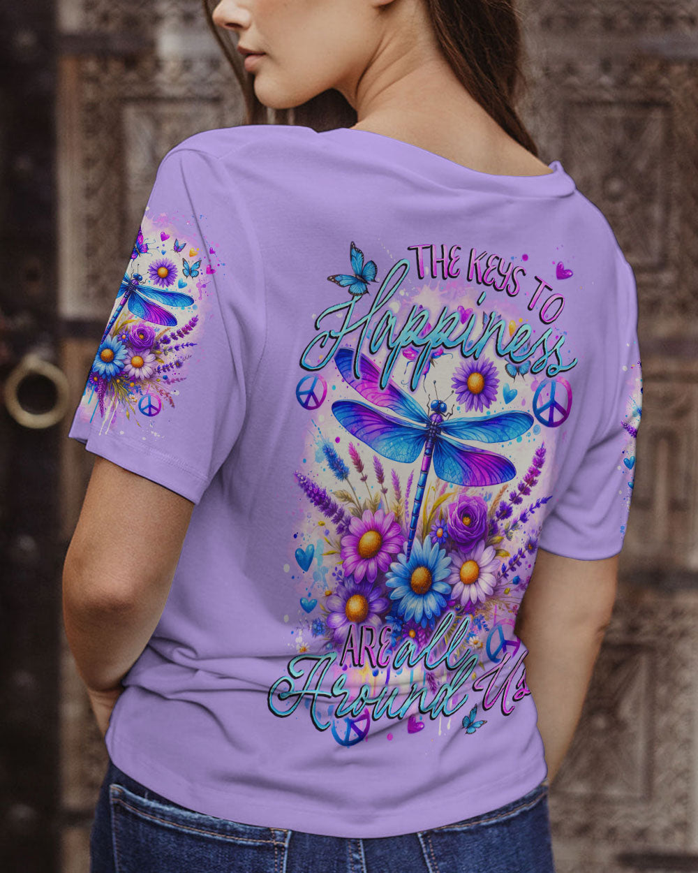THE KEYS TO HAPPINESS ALL OVER PRINT - TYTD2712232