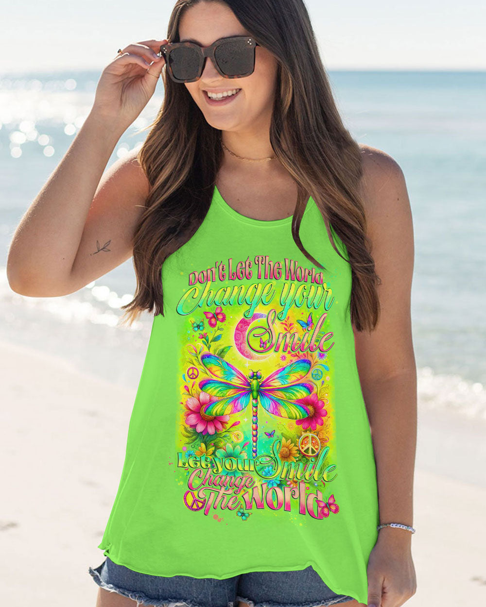 LET YOUR SMILE CHANGE THE WORLD DRAGONFLY ALL OVER PRINT - TYTD2712233
