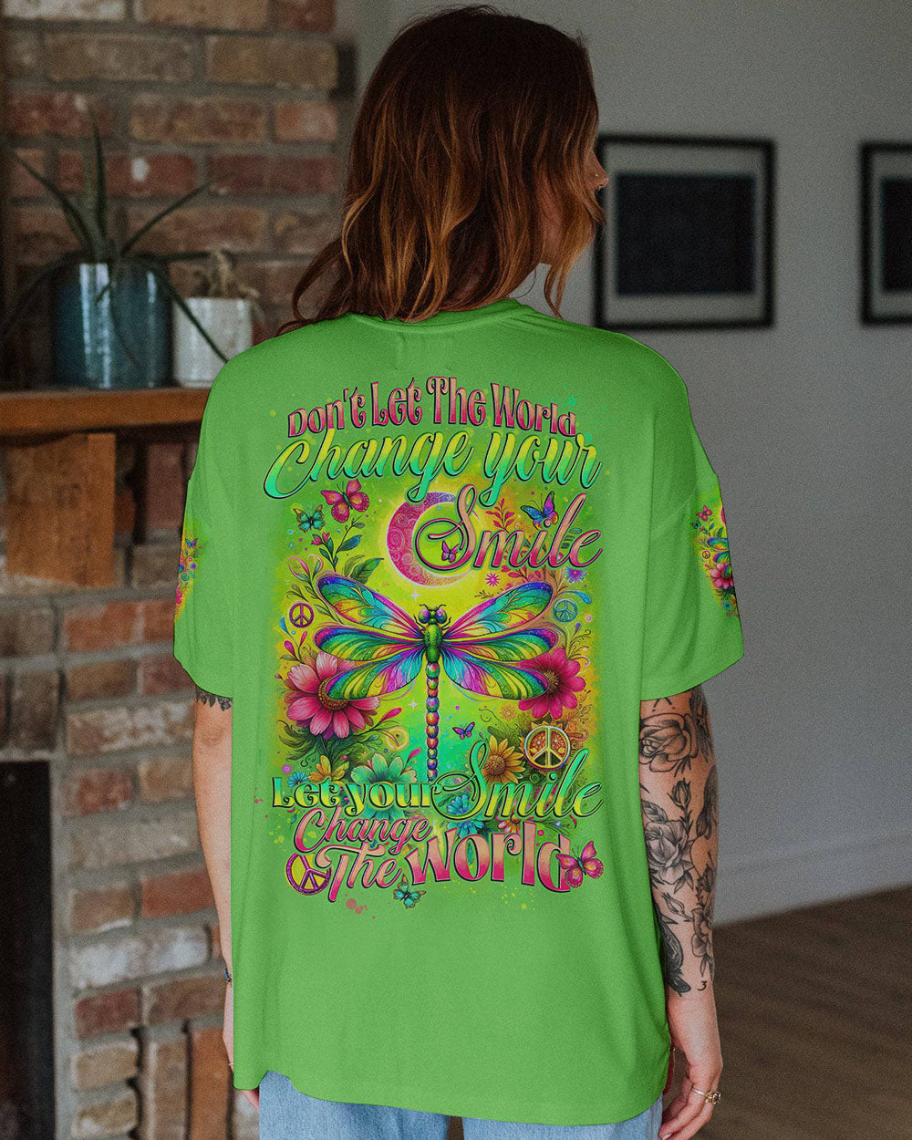 LET YOUR SMILE CHANGE THE WORLD DRAGONFLY ALL OVER PRINT - TYTD2712233
