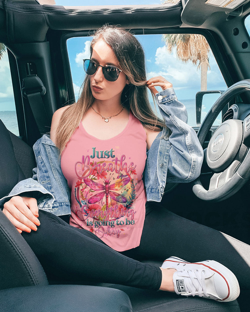 JUST BREATHE DRAGONFLY ALL OVER PRINT - TYTD2802244