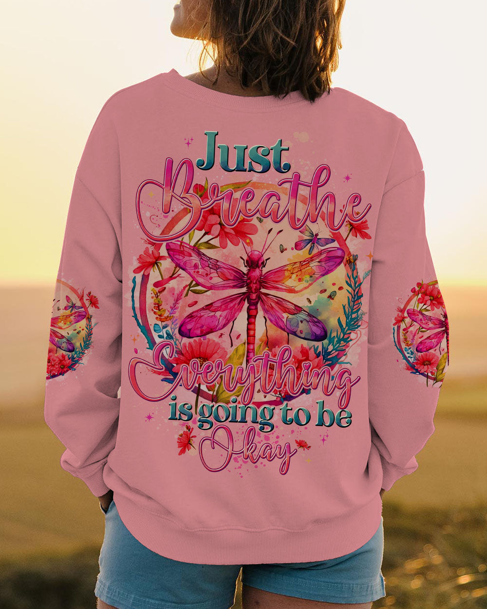JUST BREATHE DRAGONFLY ALL OVER PRINT - TYTD2802244