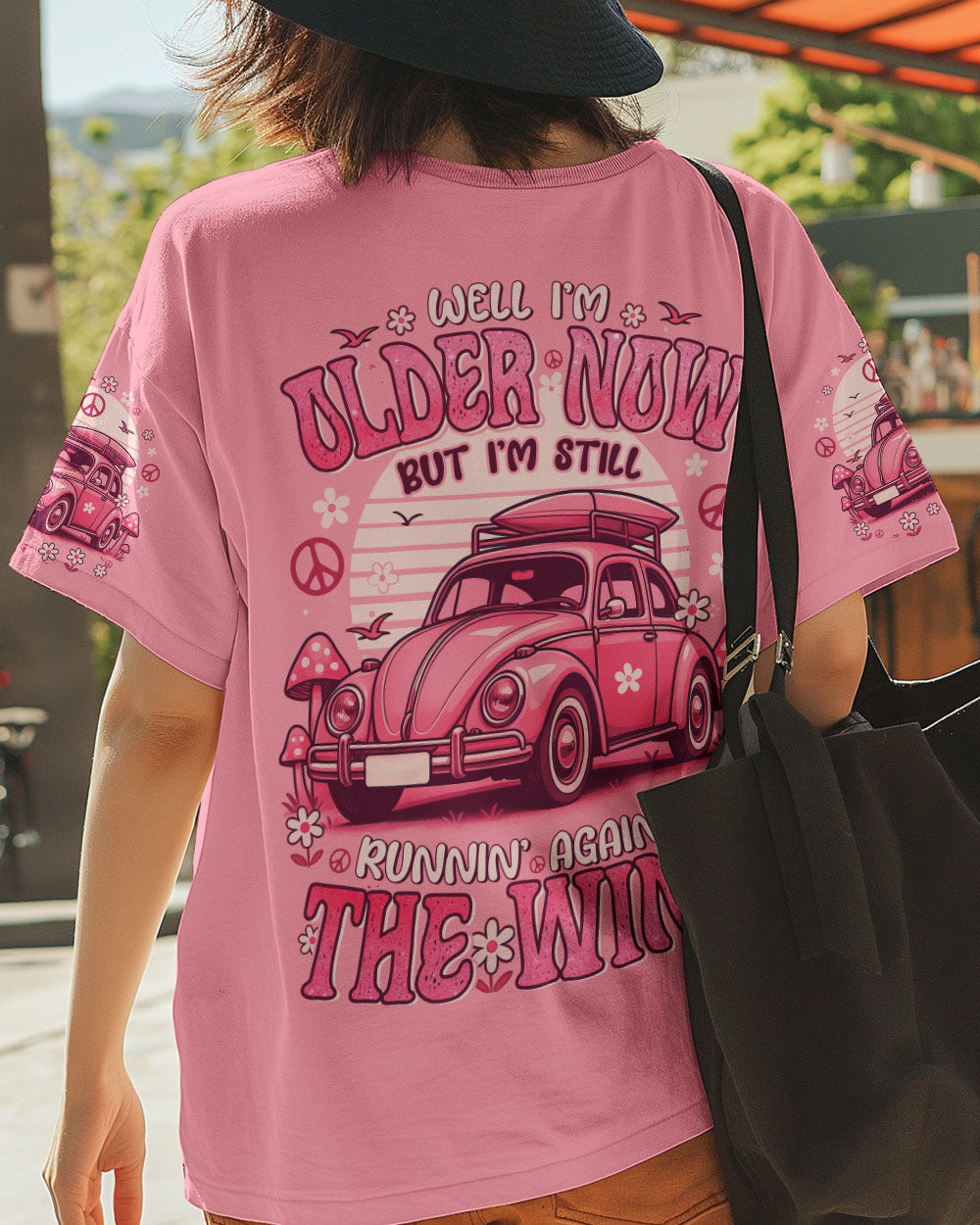 RUNNING AGAINST THE WIND PINK CAR ALL OVER PRINT - TYTD2808252