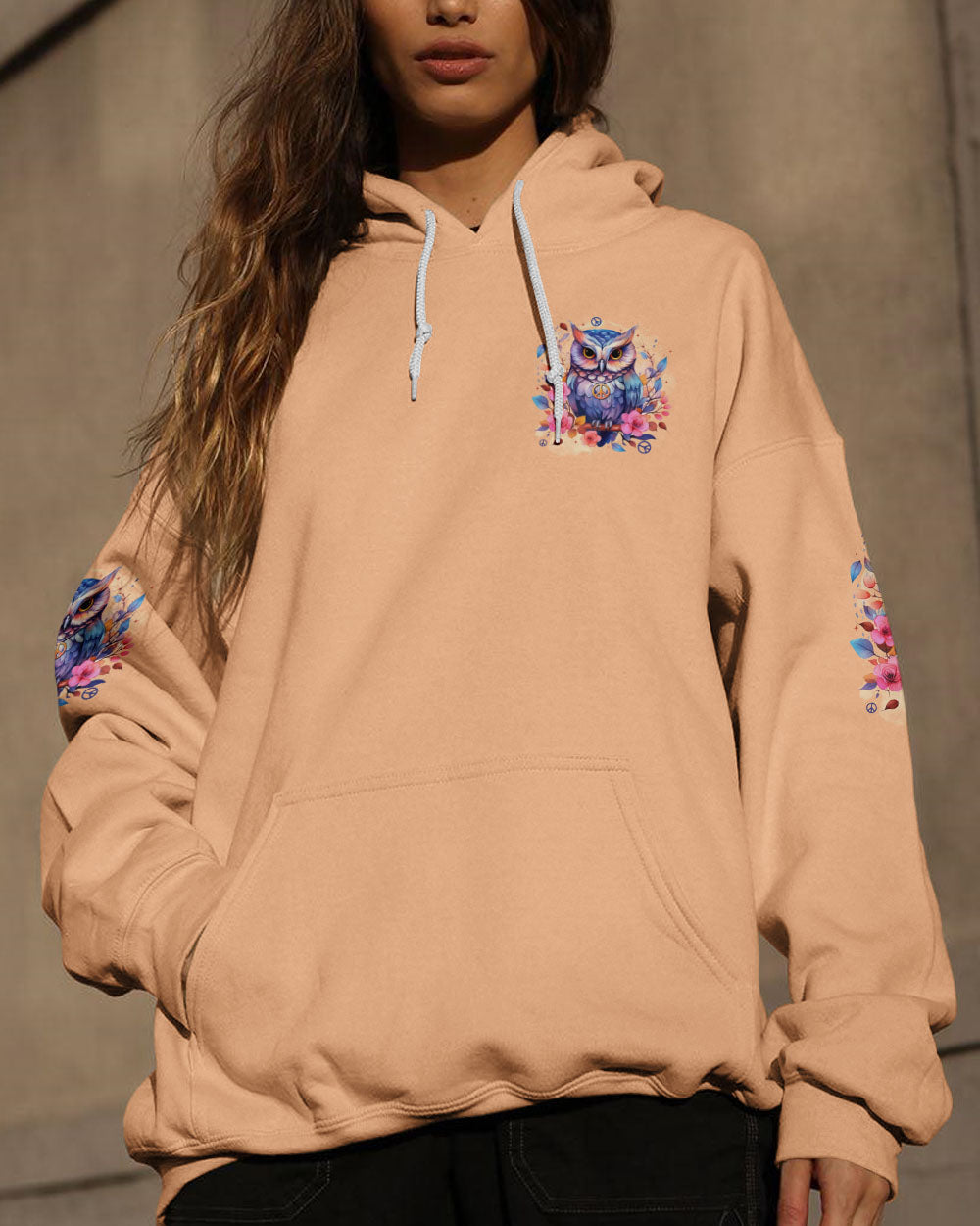 WHISPER WORDS OF WISDOM LET IT BE OWL ALL OVER PRINT - TYTD2810251