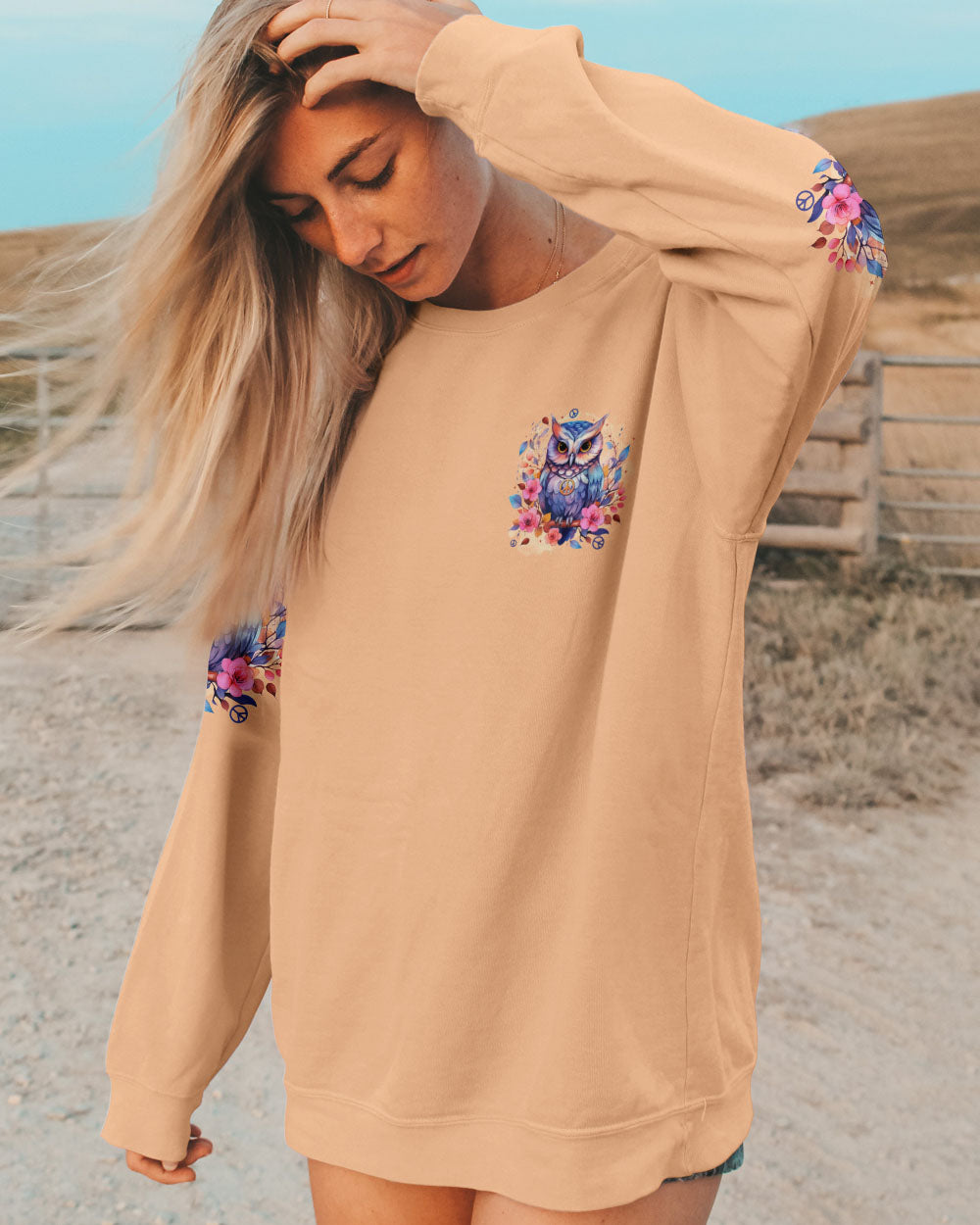 WHISPER WORDS OF WISDOM LET IT BE OWL ALL OVER PRINT - TYTD2810251