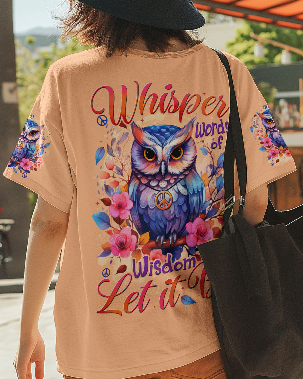 WHISPER WORDS OF WISDOM LET IT BE OWL ALL OVER PRINT - TYTD2810251