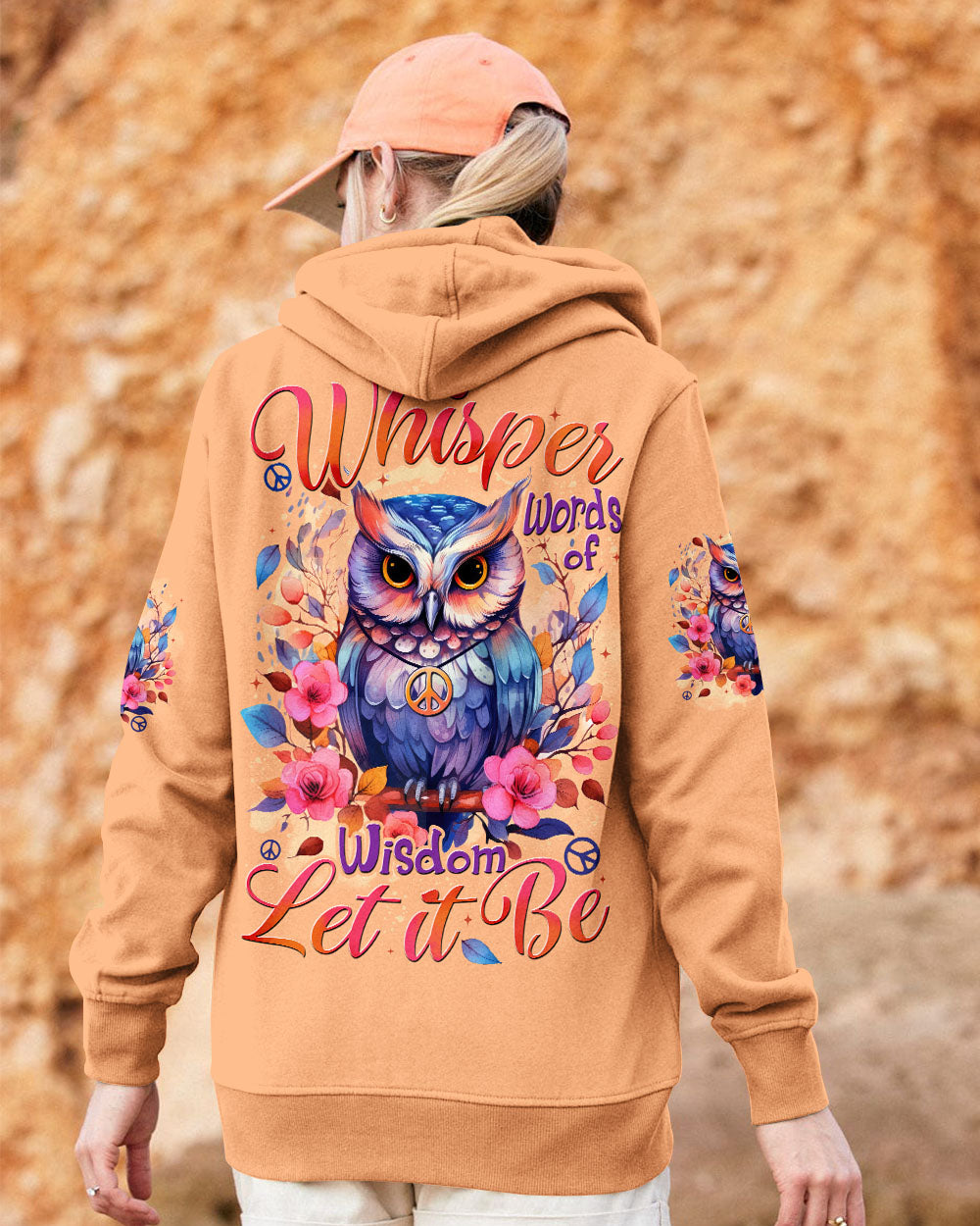WHISPER WORDS OF WISDOM LET IT BE OWL ALL OVER PRINT - TYTD2810251
