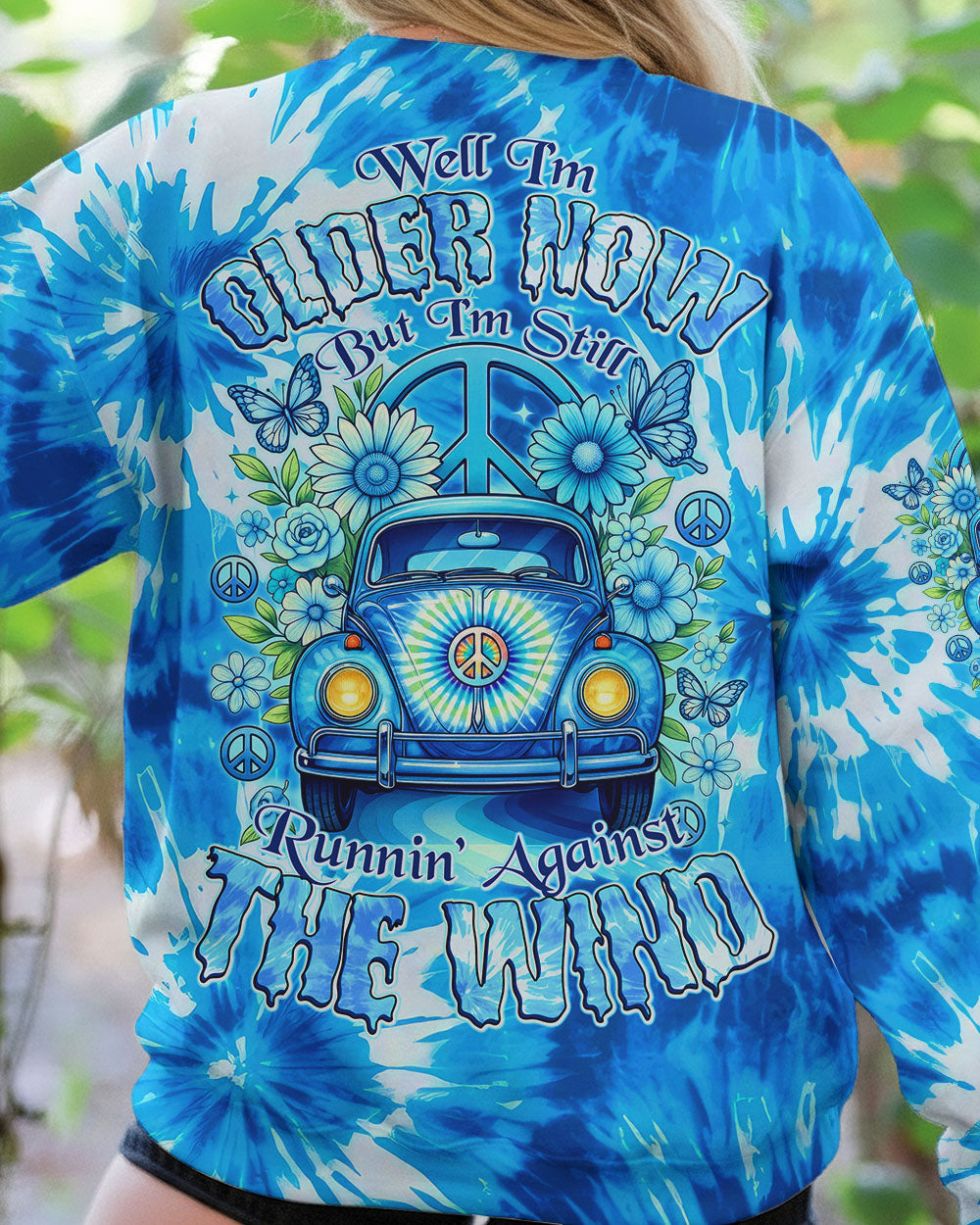 RUNNING AGAINST THE WIND CAR TIE DYE ALL OVER PRINT - TYTD2811252