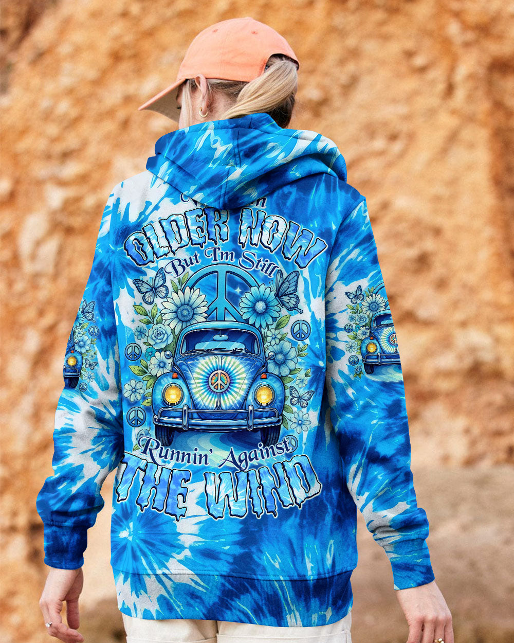 RUNNING AGAINST THE WIND CAR TIE DYE ALL OVER PRINT - TYTD2811252