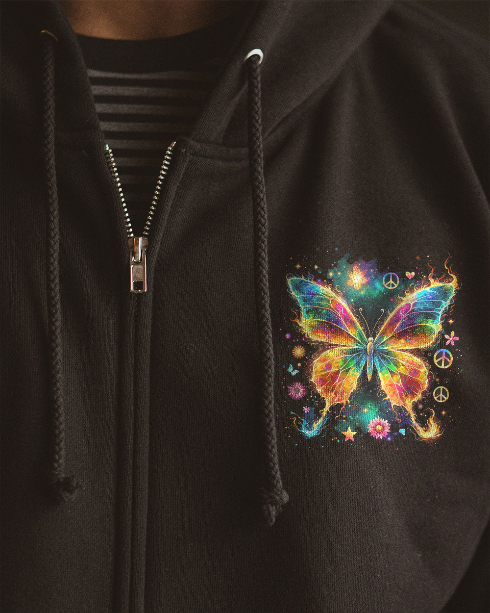 LOVE LIGHT PEACE AND JOY BUTTERFLY ALL OVER PRINT - TYTD2901242