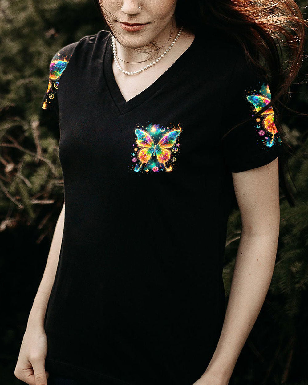 LOVE LIGHT PEACE AND JOY BUTTERFLY ALL OVER PRINT - TYTD2901242
