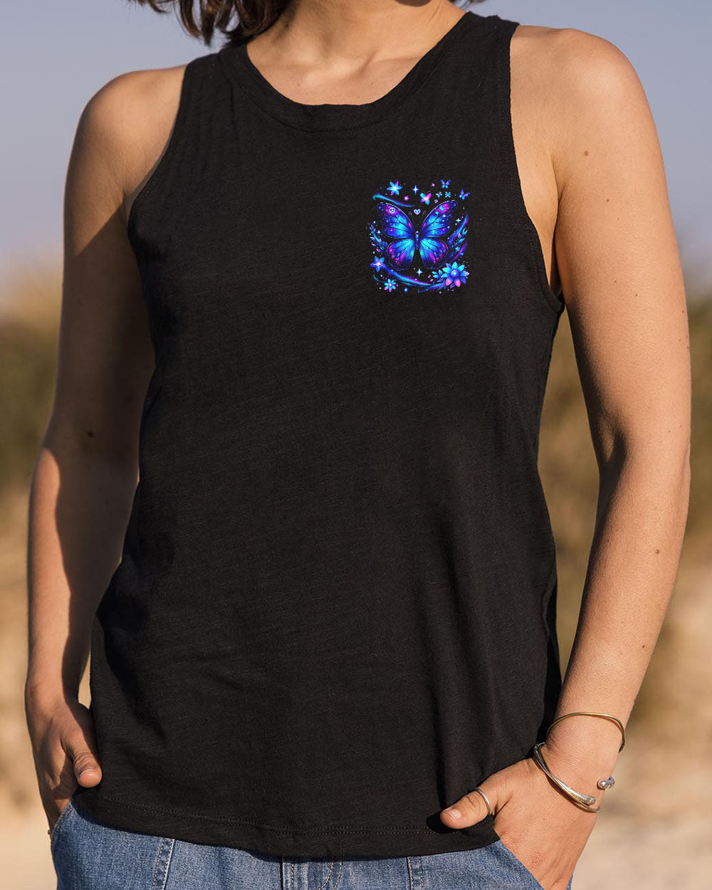 I BELIEVE THERE ARE ANGELS AMONG US BUTTERFLY ALL OVER PRINT - TYTD2903243