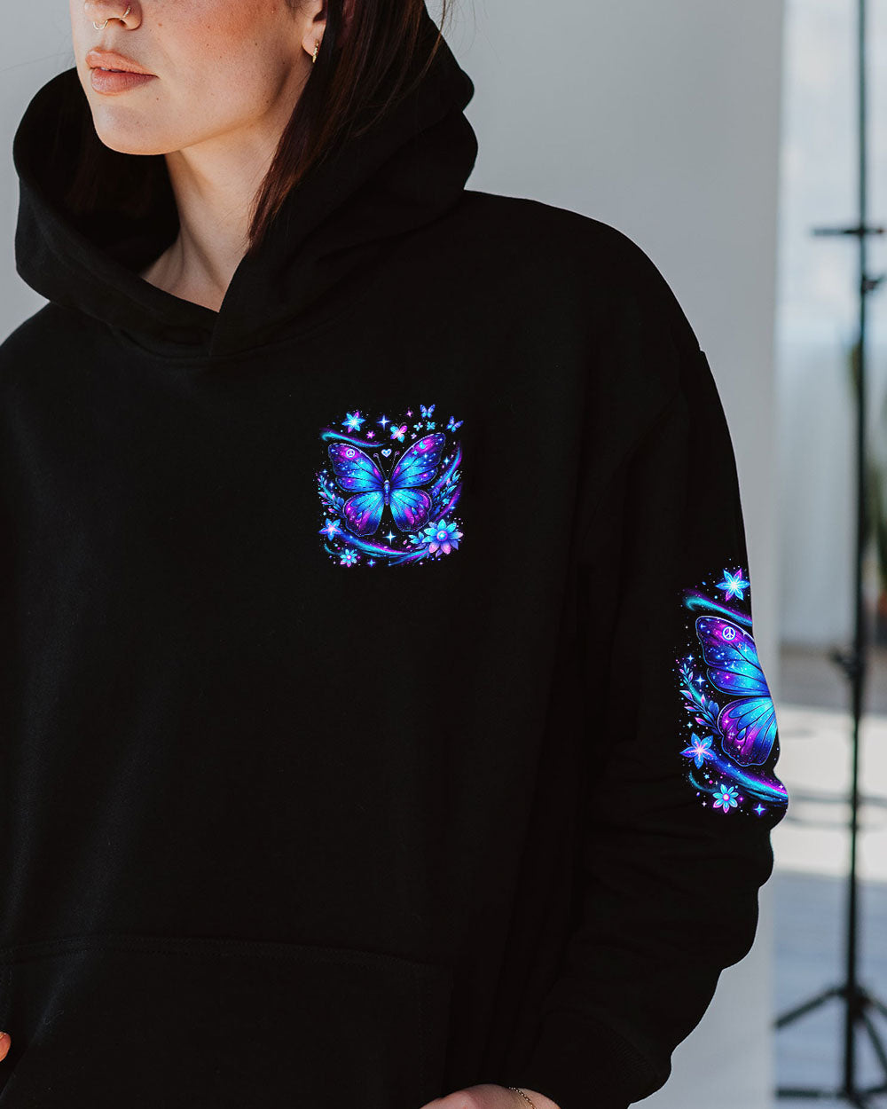 I BELIEVE THERE ARE ANGELS AMONG US BUTTERFLY ALL OVER PRINT - TYTD2903243