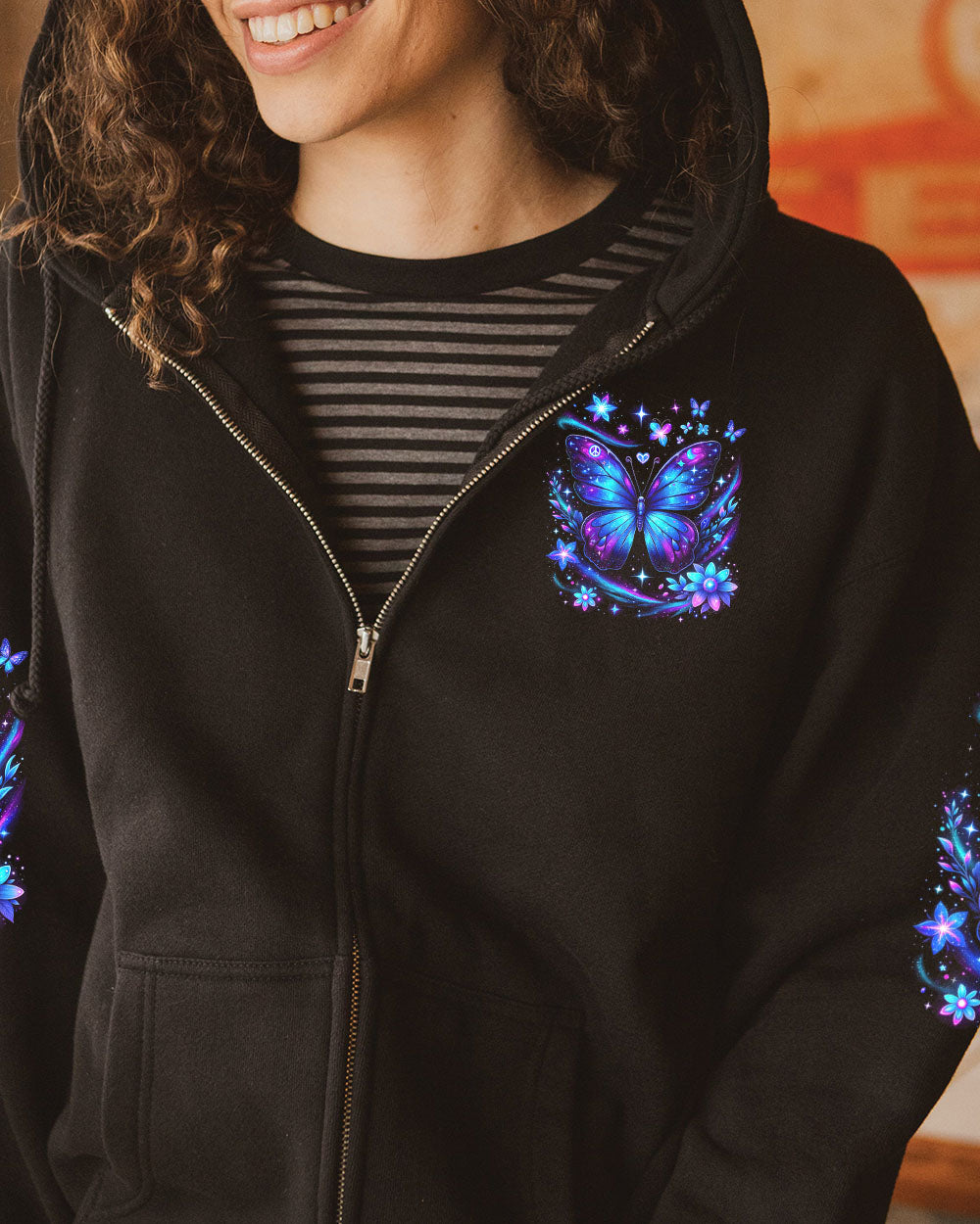 I BELIEVE THERE ARE ANGELS AMONG US BUTTERFLY ALL OVER PRINT - TYTD2903243