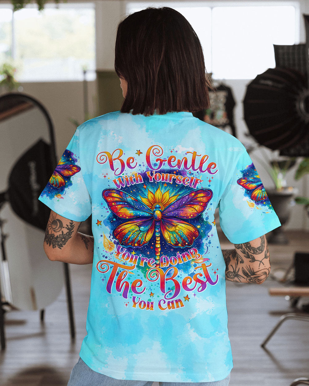 BE GENTLE WITH YOURSELF ALL OVER PRINT - TYTD2908242