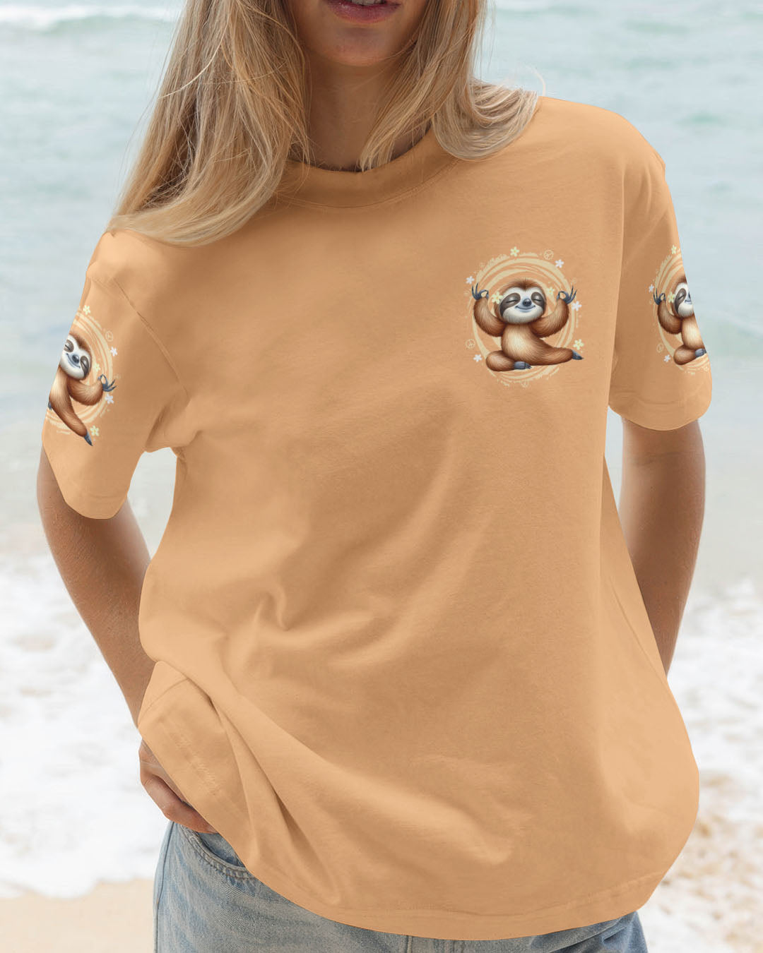 JUST BREATHE SLOTH ALL OVER PRINT - TYTD2908254