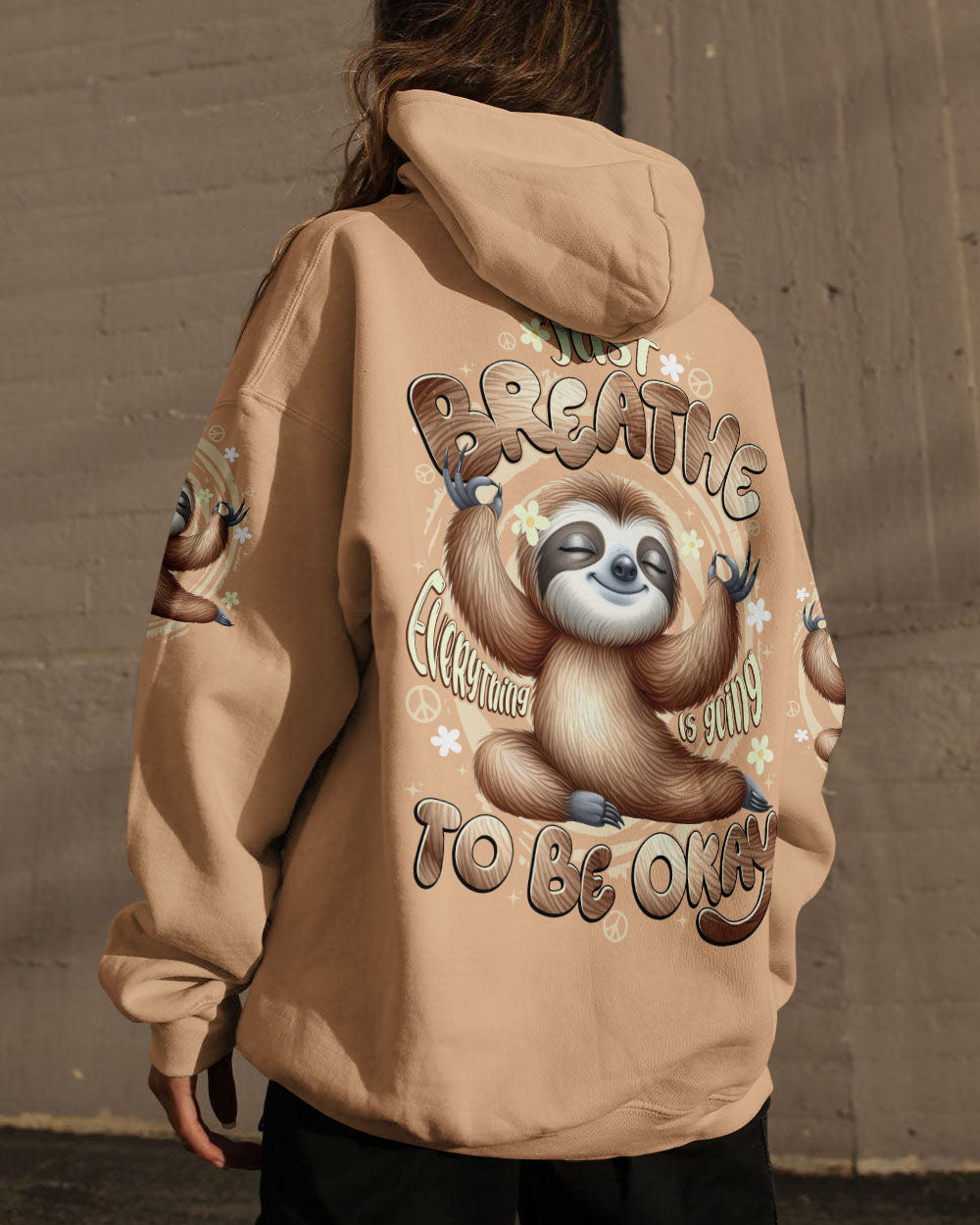 JUST BREATHE SLOTH ALL OVER PRINT - TYTD2908254