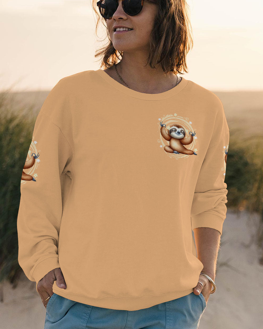 JUST BREATHE SLOTH ALL OVER PRINT - TYTD2908254