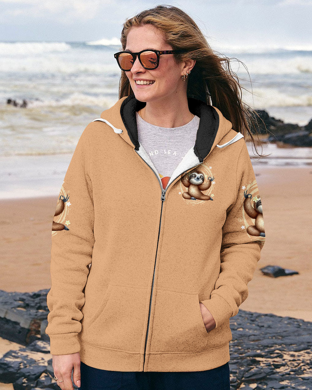 JUST BREATHE SLOTH ALL OVER PRINT - TYTD2908254