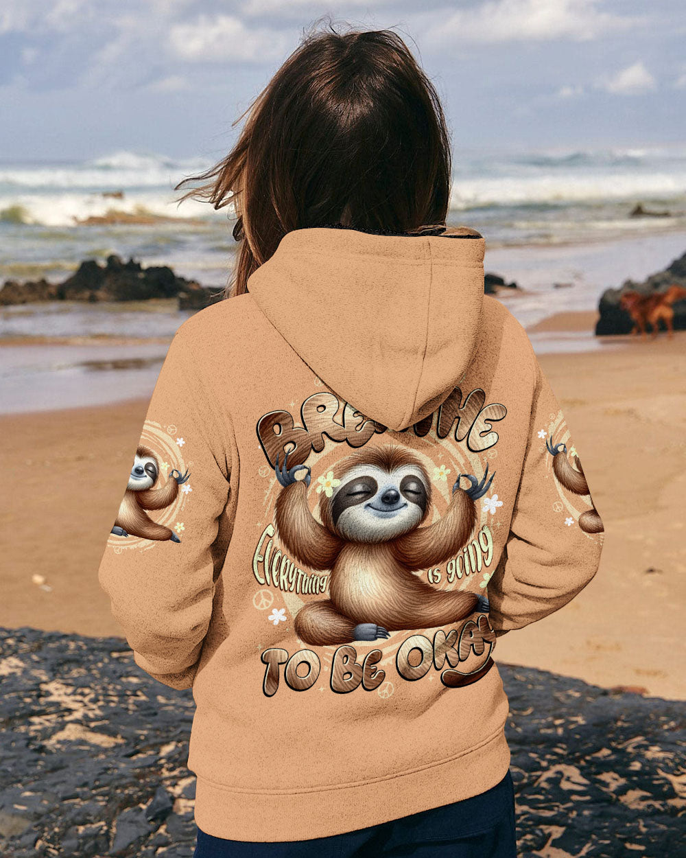 JUST BREATHE SLOTH ALL OVER PRINT - TYTD2908254